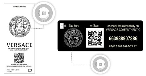 etichetta nfc versace|authentication of versace products.